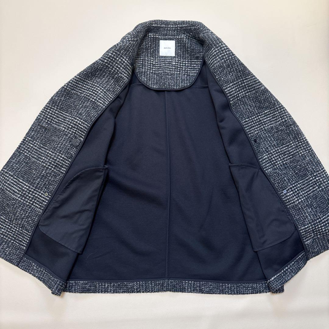 スピックアンドスパン Wスライバーチェックハーフコート38