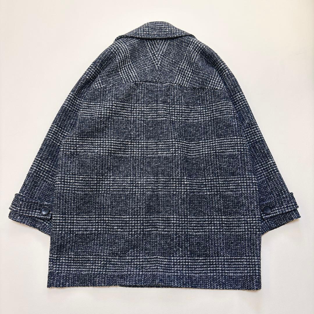 スピックアンドスパン Wスライバーチェックハーフコート38