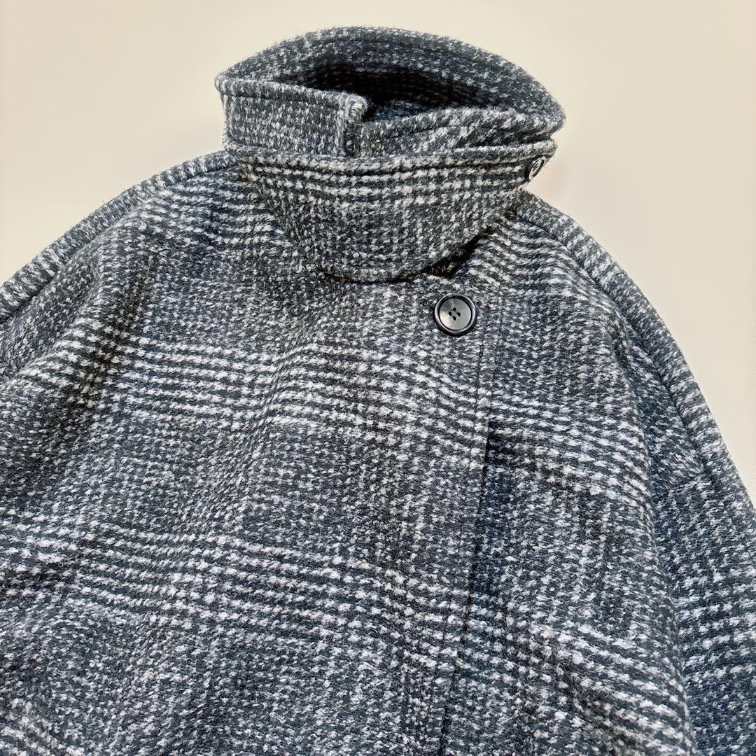 スピックアンドスパン Wスライバーチェックハーフコート38