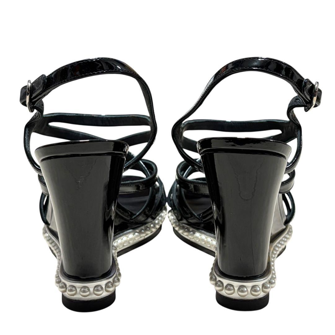 CHANEL シャネル ココマーク パール サンダル 36 1/2