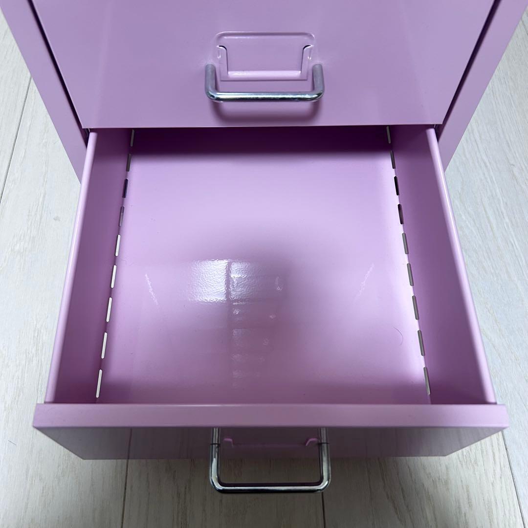 組み立て済　IKEA HELMER ヘルメル 6段チェスト 引き出し　ピンク