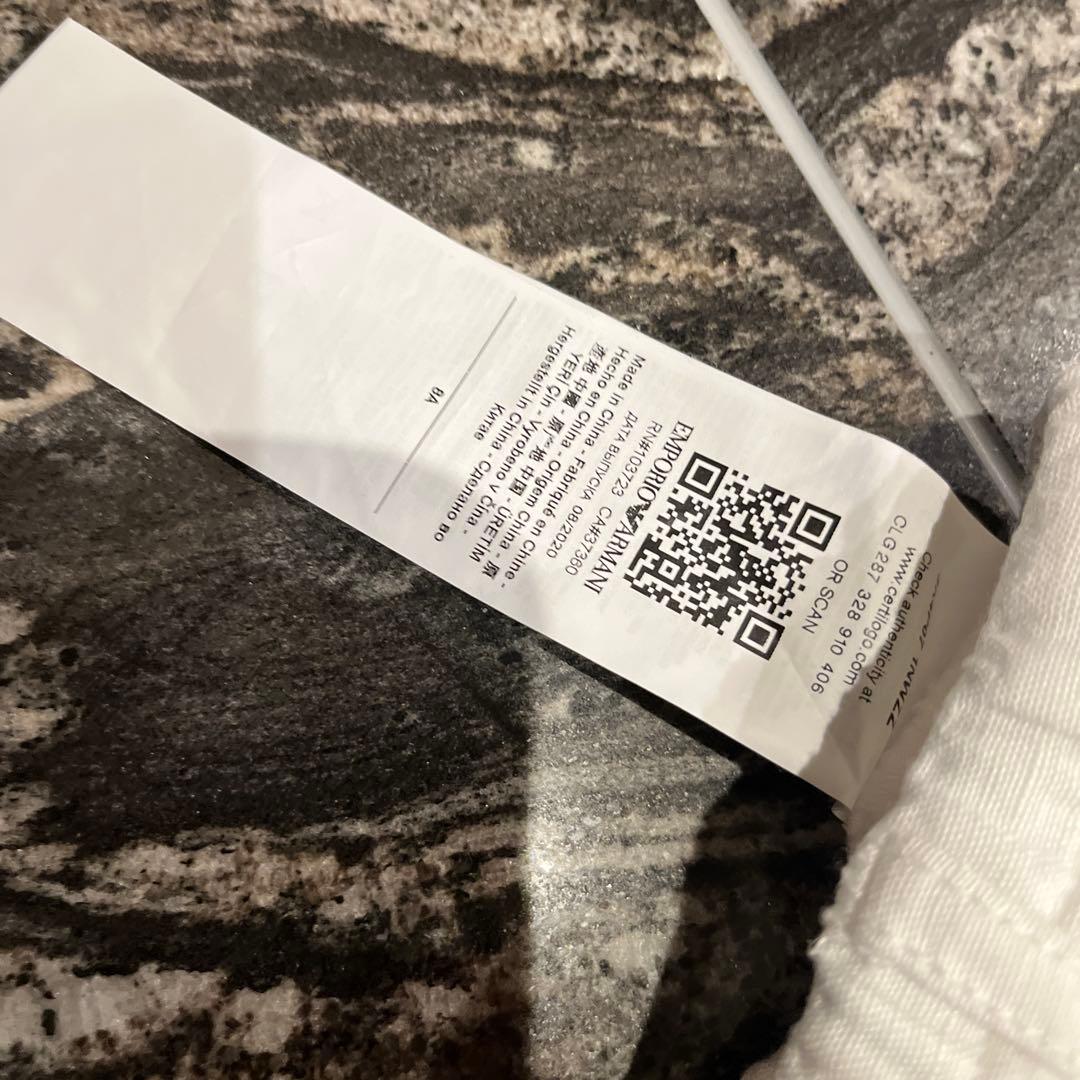 EMPORIO ARMANI ストライプ長袖シャツ 130cm &白パンツセット