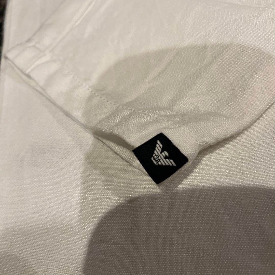 EMPORIO ARMANI ストライプ長袖シャツ 130cm &白パンツセット