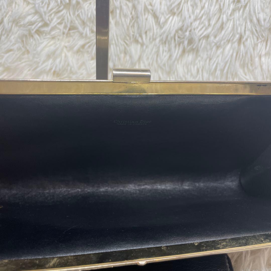訳あり♡Dior✨クリスチャンディオール　トロッター　がま口　パーティバッグ