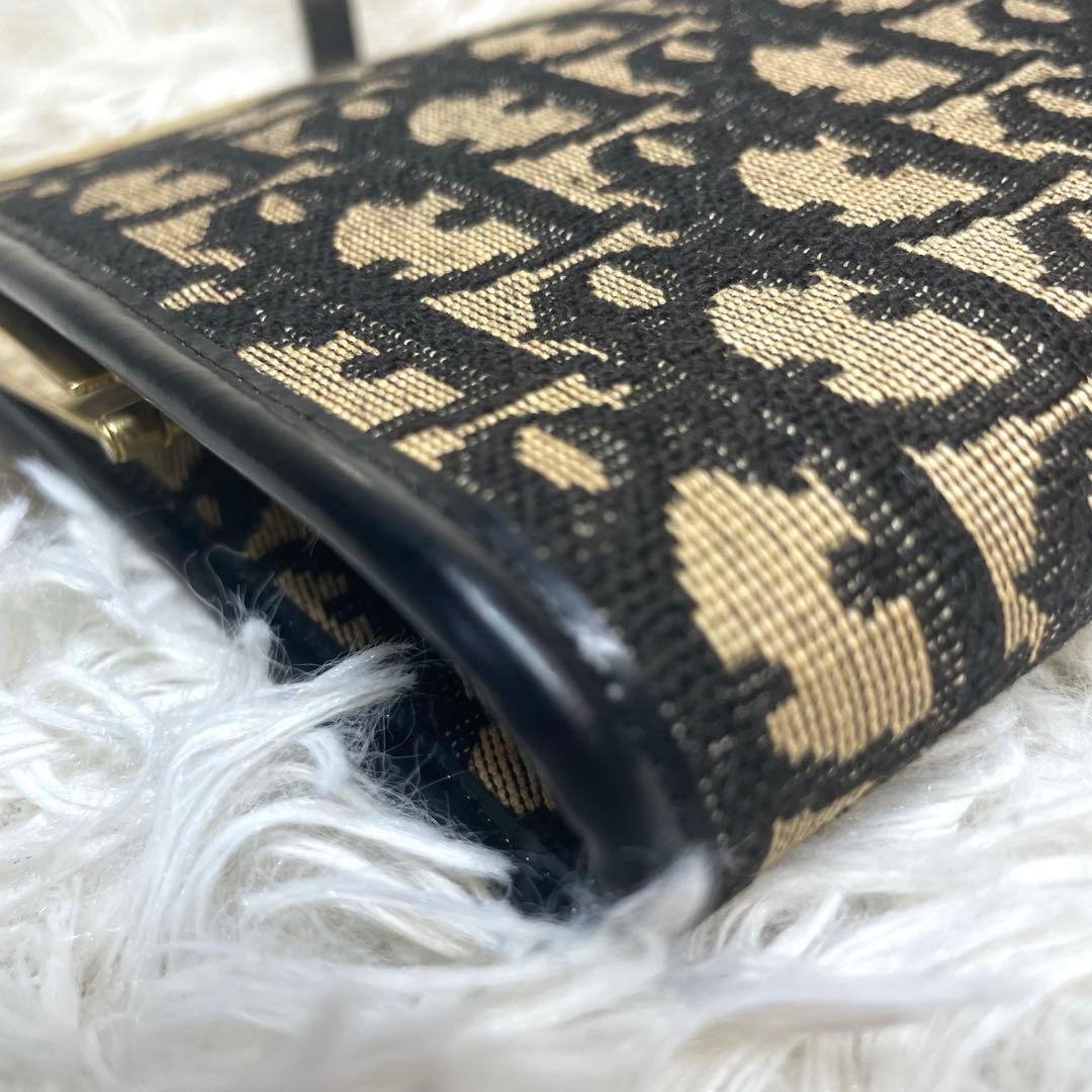 訳あり♡Dior✨クリスチャンディオール　トロッター　がま口　パーティバッグ