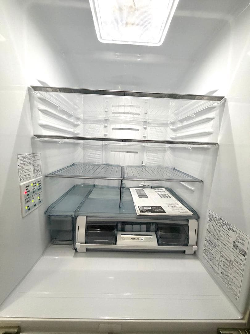 日立 ホワイト 冷蔵庫 LED照明付き