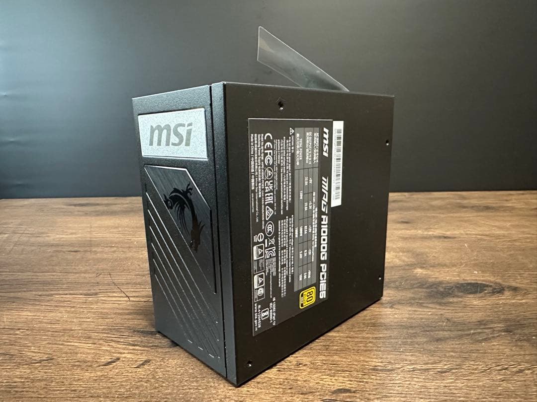 MSI MPG A1000G PCIE5 (80+ gold)　電源ユニット