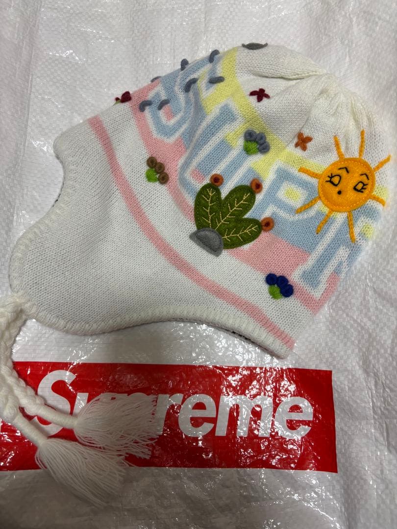 Supreme Felt Applique Earflap Beanie新品