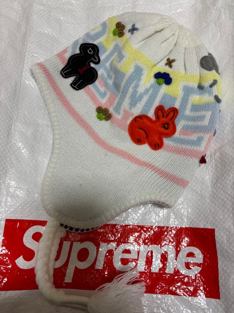 Supreme Felt Applique Earflap Beanie新品