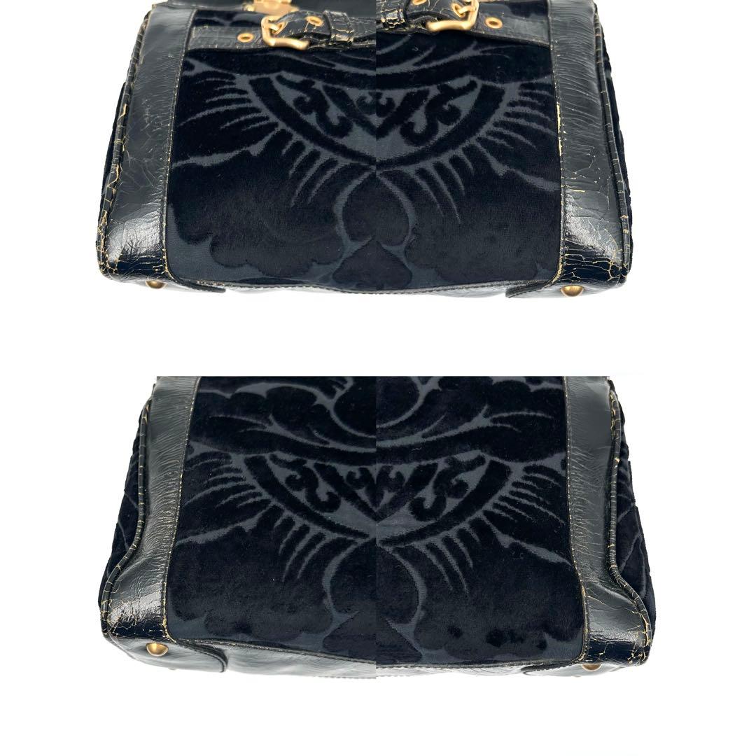 《美品》miu miu アーカイブ アンティーク加工 ゴールド金具 ハンドバッグ