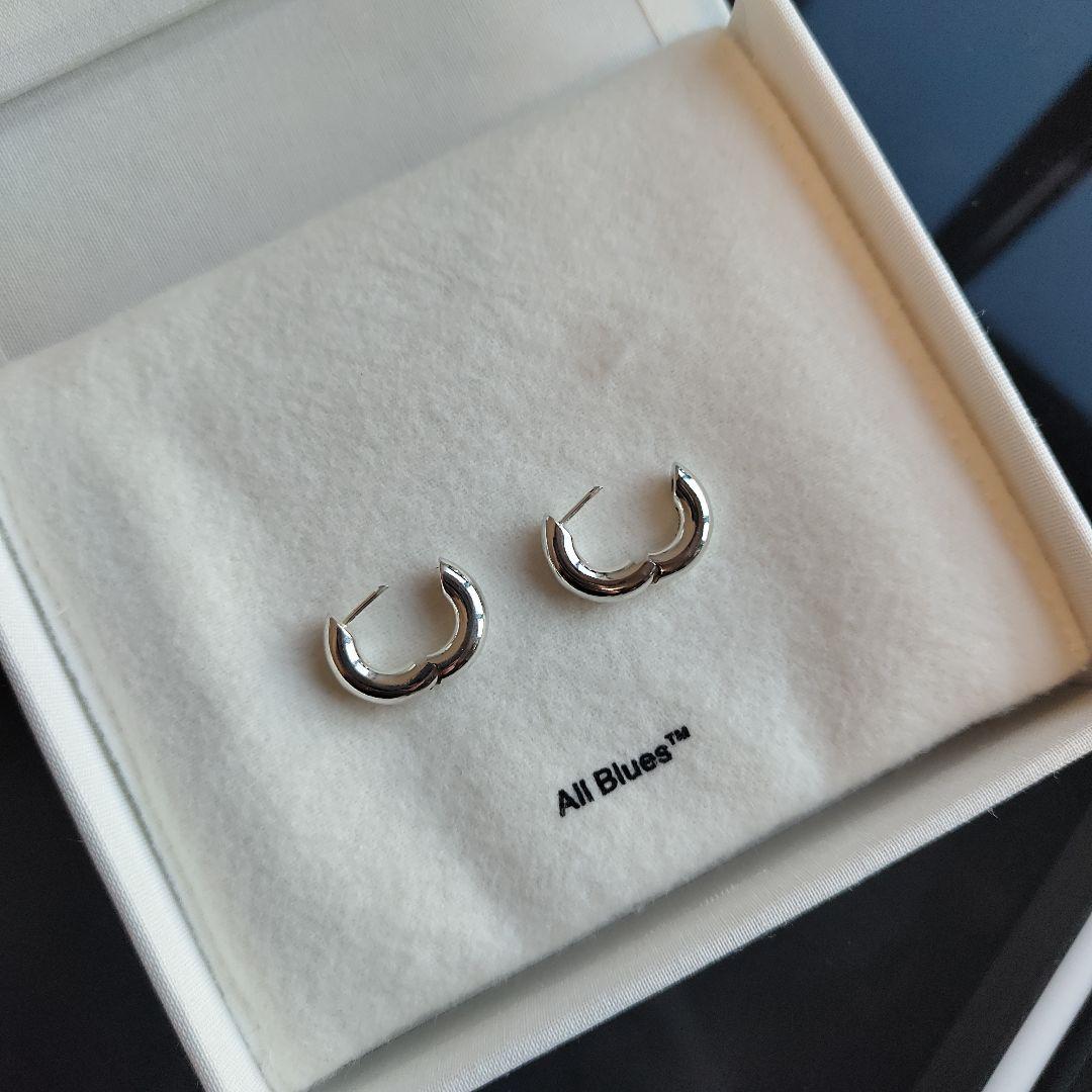 All Blues フープピアス　Almost earrings シルバー925