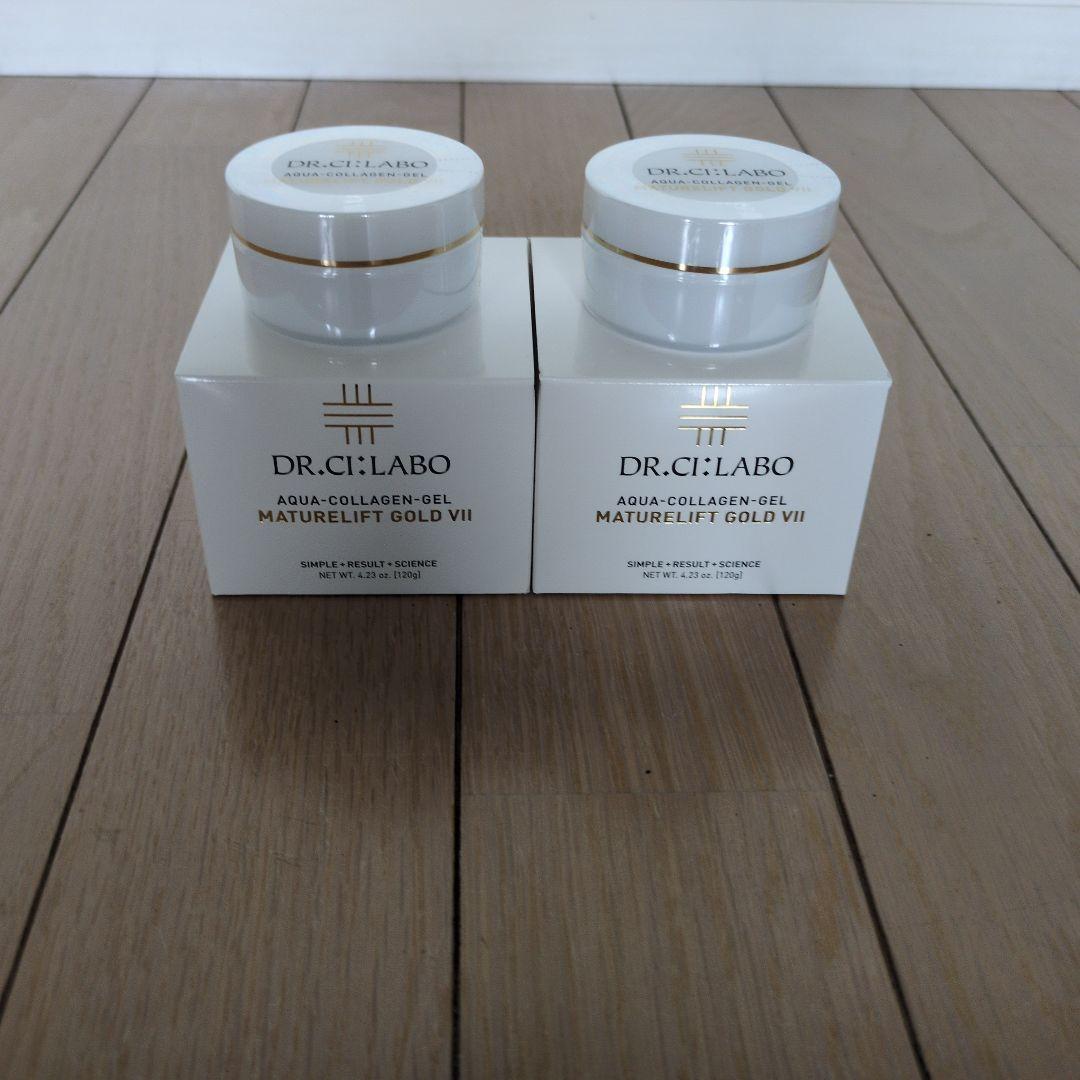 シーラボ アクアコラーゲンゲルマチュアリフトゴールドVII 120g2個おまけ付