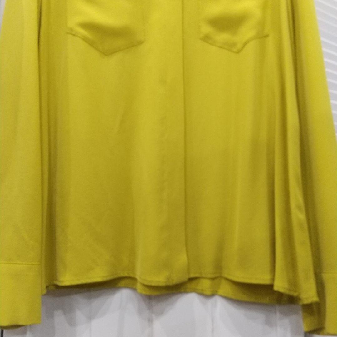 bwo3匹様‼️未着・極美品エス マックスマーラ シルクシャツ マスタードカラー