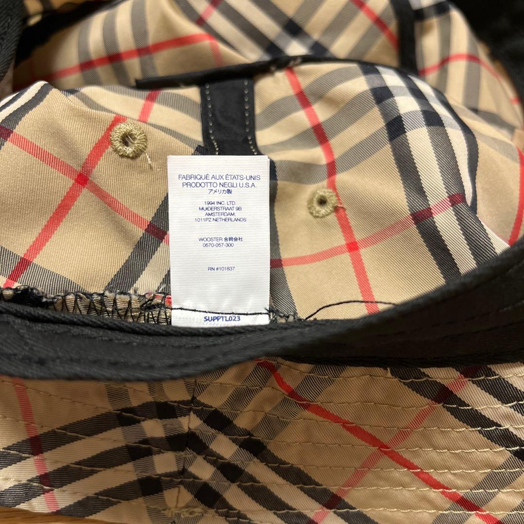 【*K様 SUPREME BURBERRY バケットハット M/L