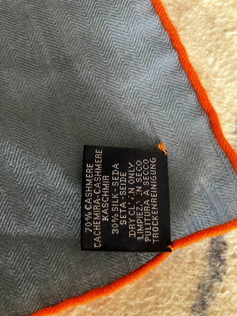 pikari　SALEセールHERMESメンズカシシル100ブルーカレH