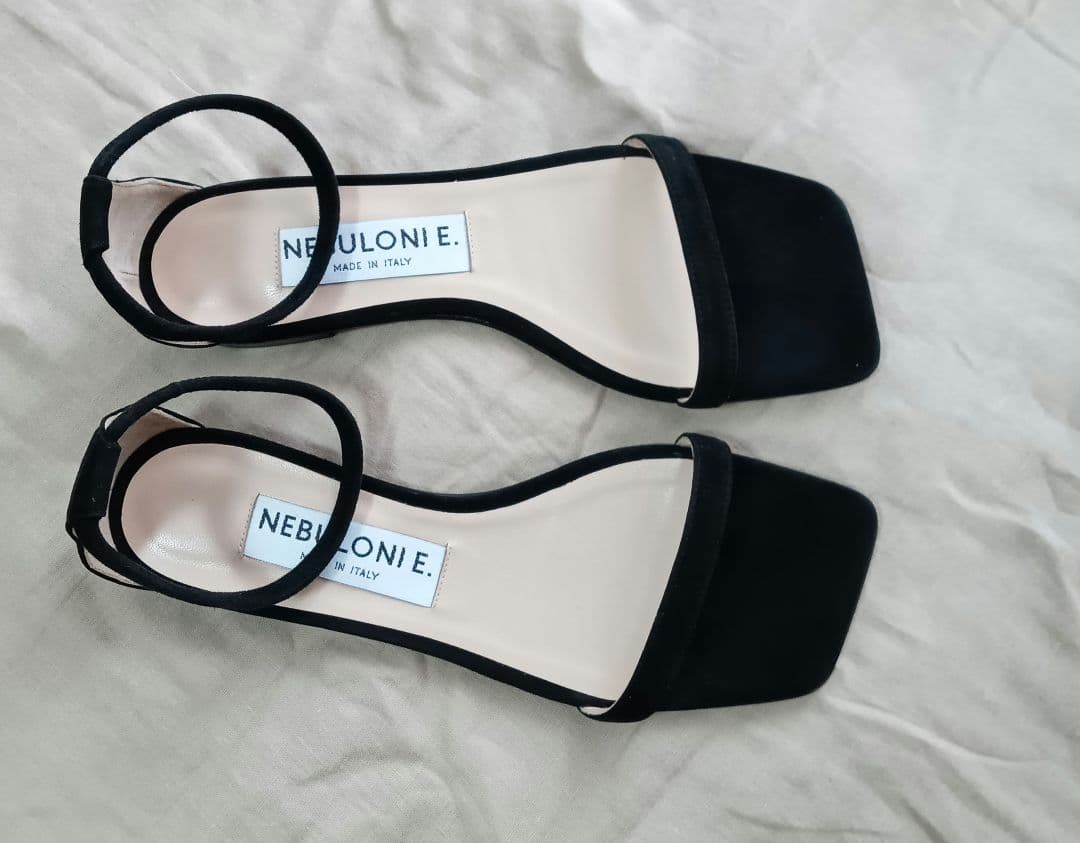 【最終】NEBULONI E. アンクルゴムフラットサンダルストラップサンダル