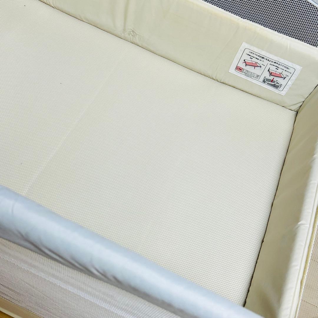 【送料無料】Aprica ココネルエアーAB ホワイトグレーWH ベビーベッド