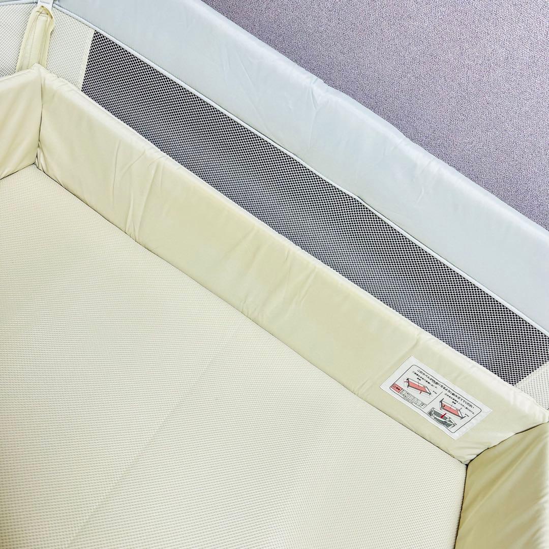 【送料無料】Aprica ココネルエアーAB ホワイトグレーWH ベビーベッド