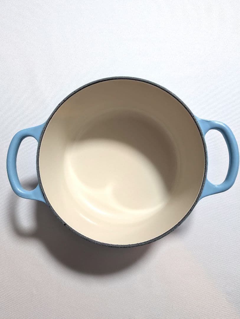 ★極美品★ル・クルーゼ ココットロンド　鍋 シュガーブルー 18cm