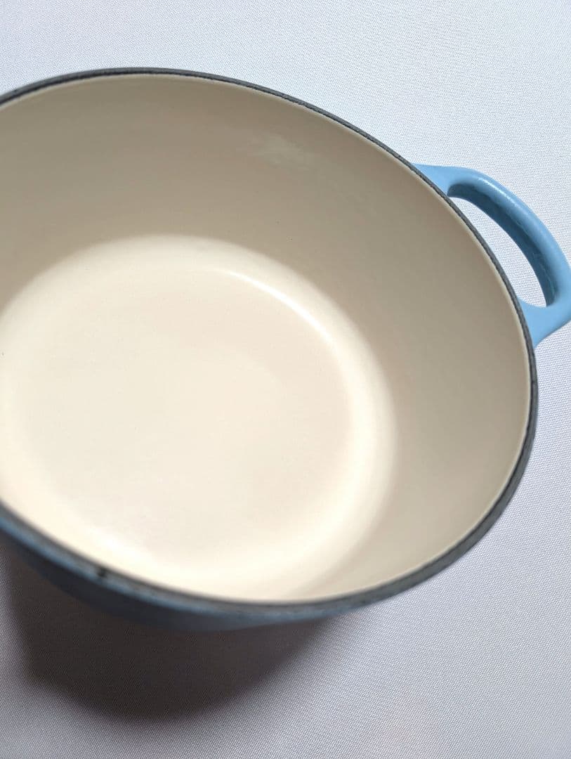 ★極美品★ル・クルーゼ ココットロンド　鍋 シュガーブルー 18cm