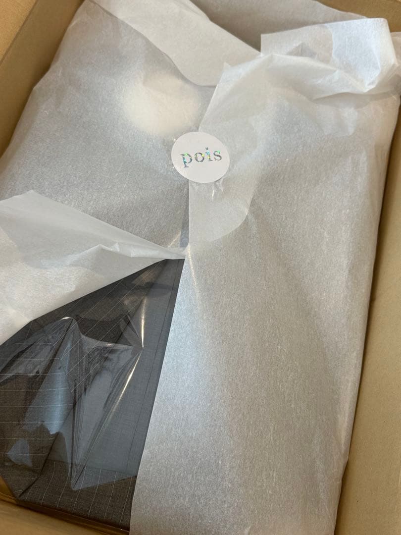 新品未着用　pois over jacket【ストライプ】