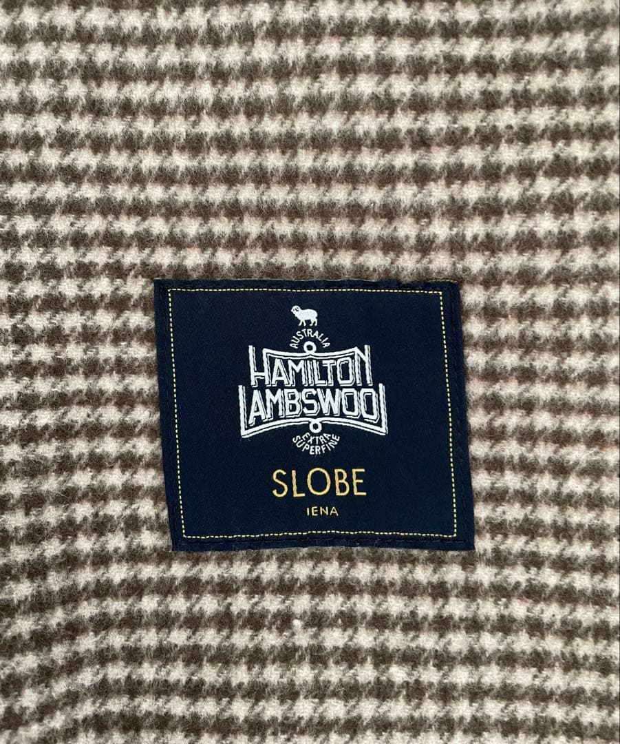 スローブイエナ　HAMILTONダブルフェイスウールショートコクーンコート