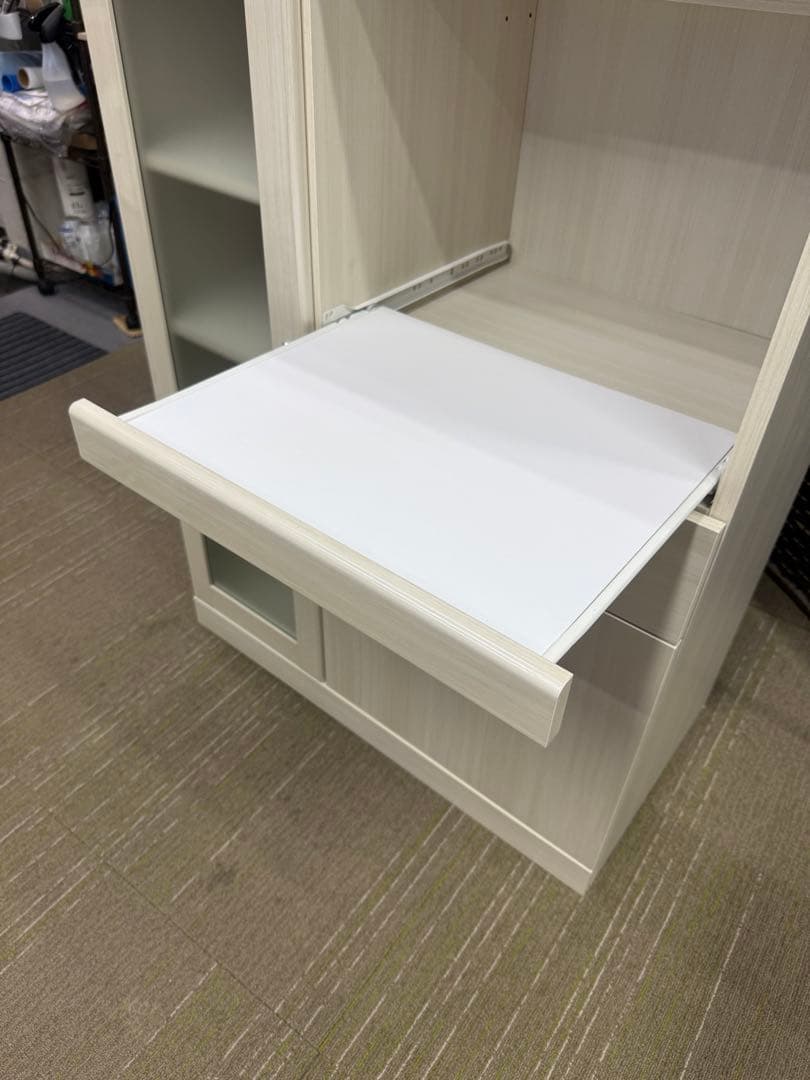 【洗浄消毒作業済】【美品】ニトリ　レンジ台　ブリエ　NRE 10575 食器棚