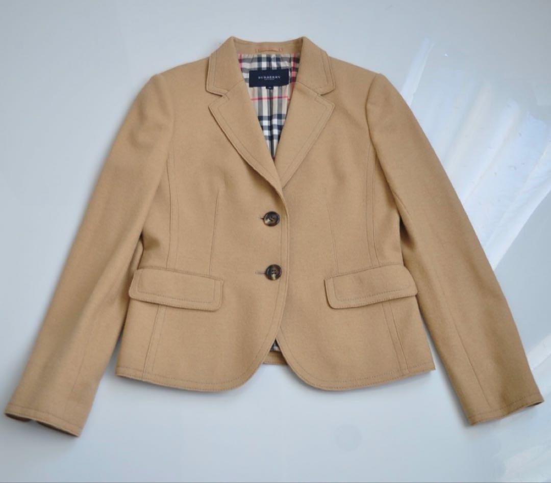 バーバリーロンドン ♡ ウール テーラードジャケット キャメル