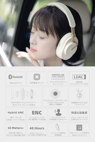 Moondrop 羽翼 - Edge ワイヤレス ヘッドホン Bluetootm