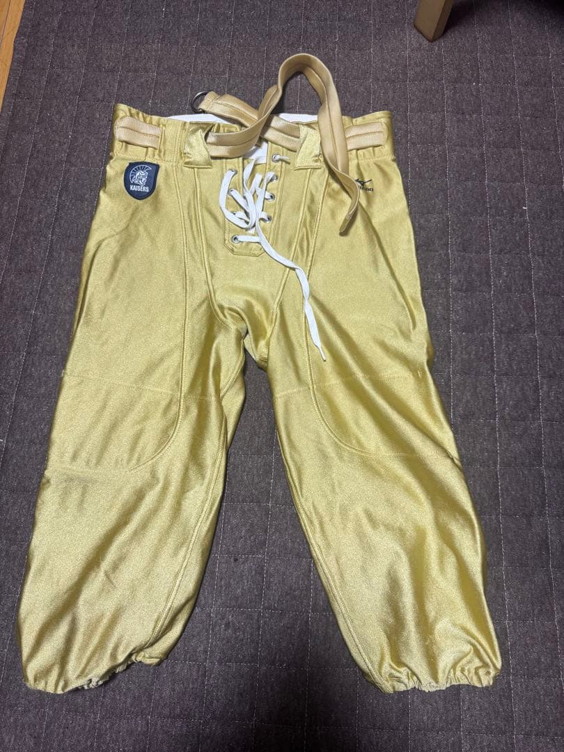 KAISERS ゴールド アメリカンフットボール試合用パンツ