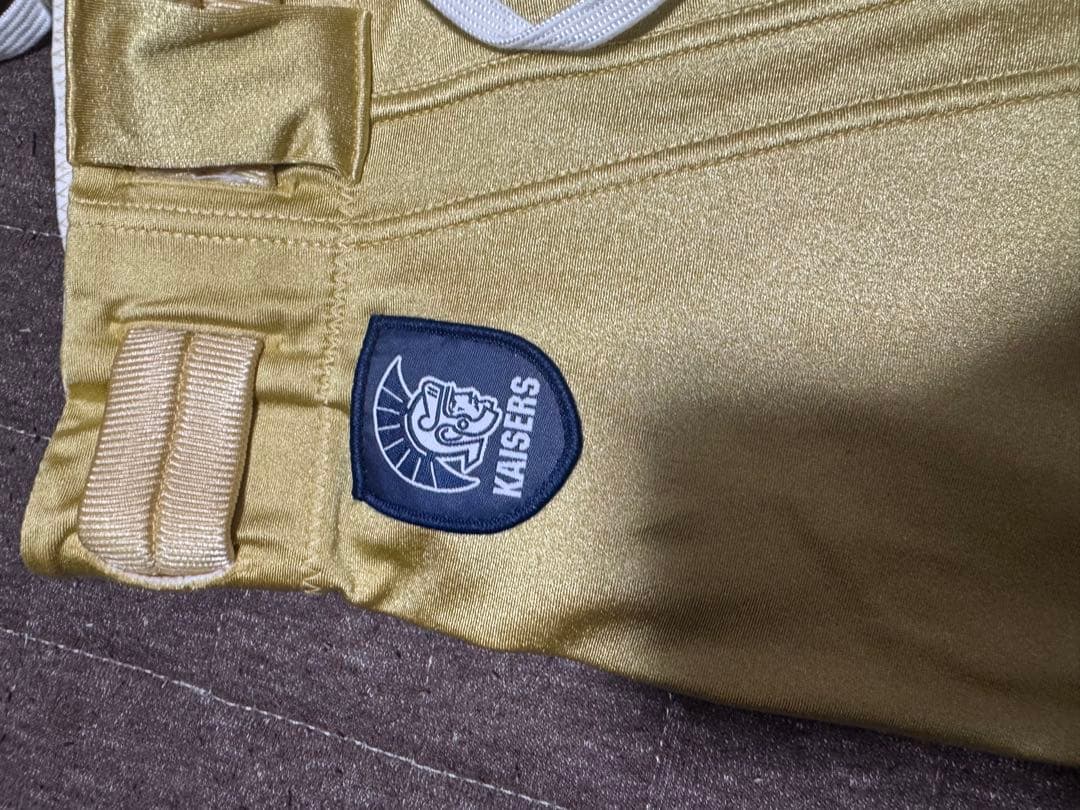 KAISERS ゴールド アメリカンフットボール試合用パンツ