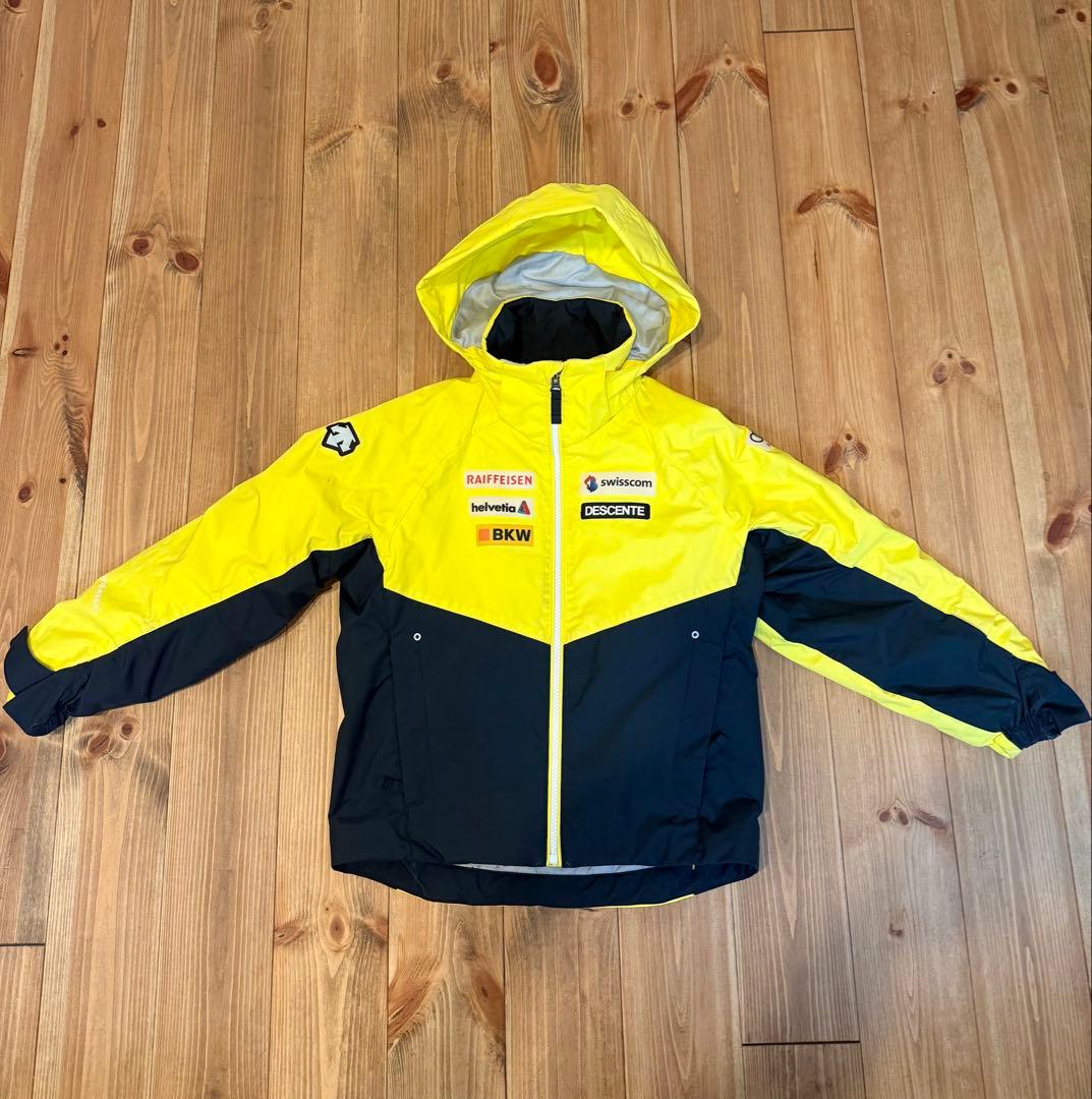 デサント DESCENTE スキーウェア上下　イエロー/ネイビー　130