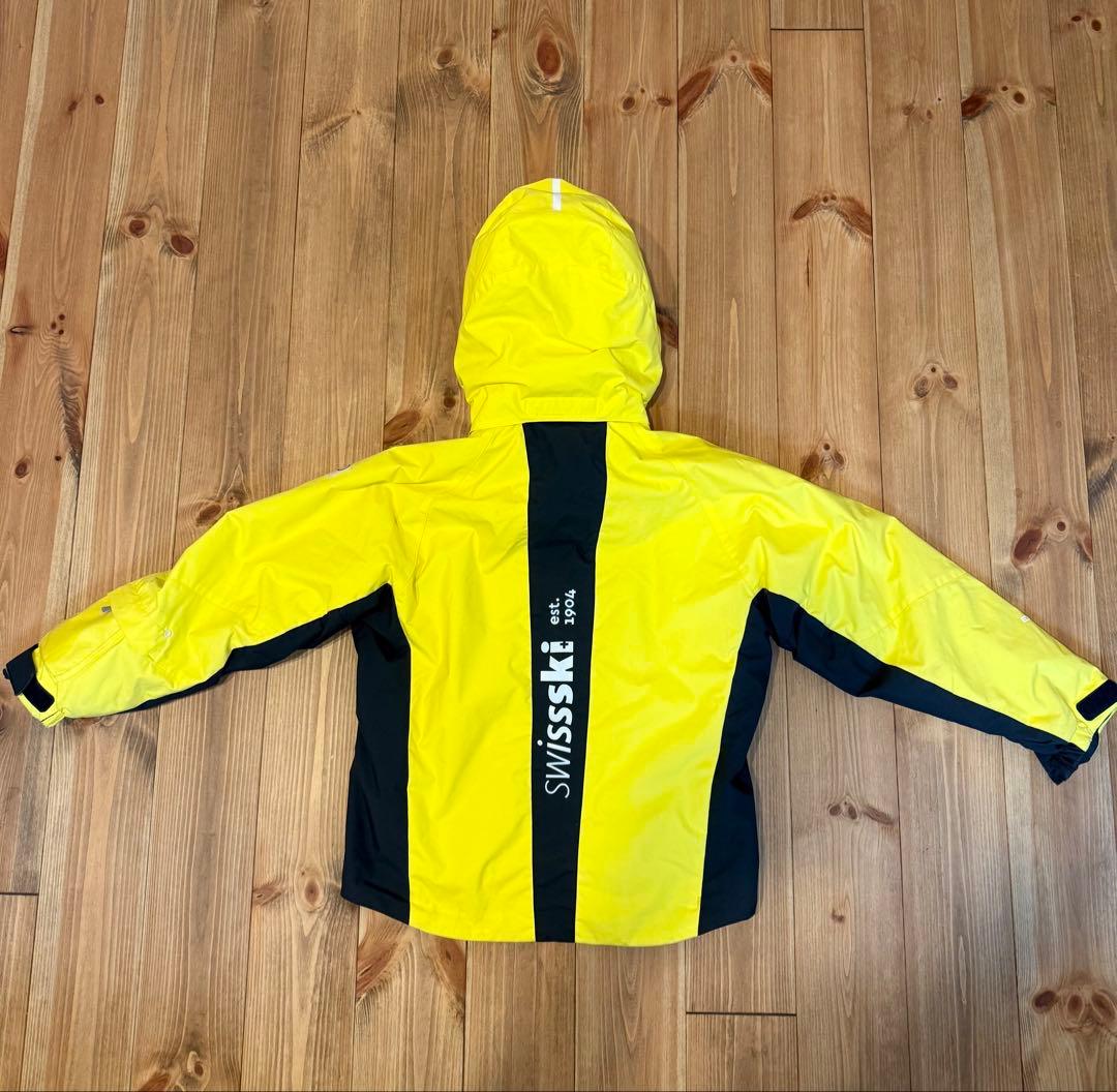 デサント DESCENTE スキーウェア上下　イエロー/ネイビー　130