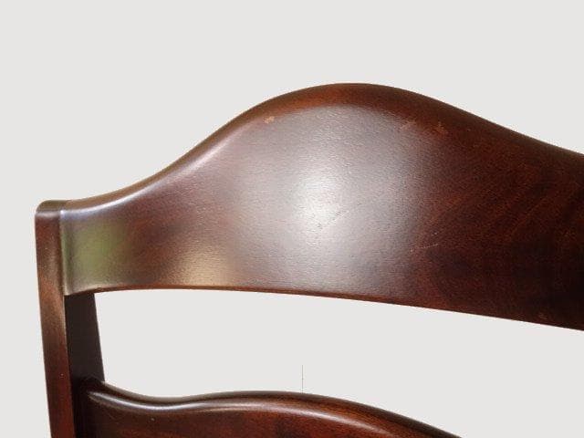 北海道民芸家具　HM645　ラダーバックチェア　再塗装済　USED