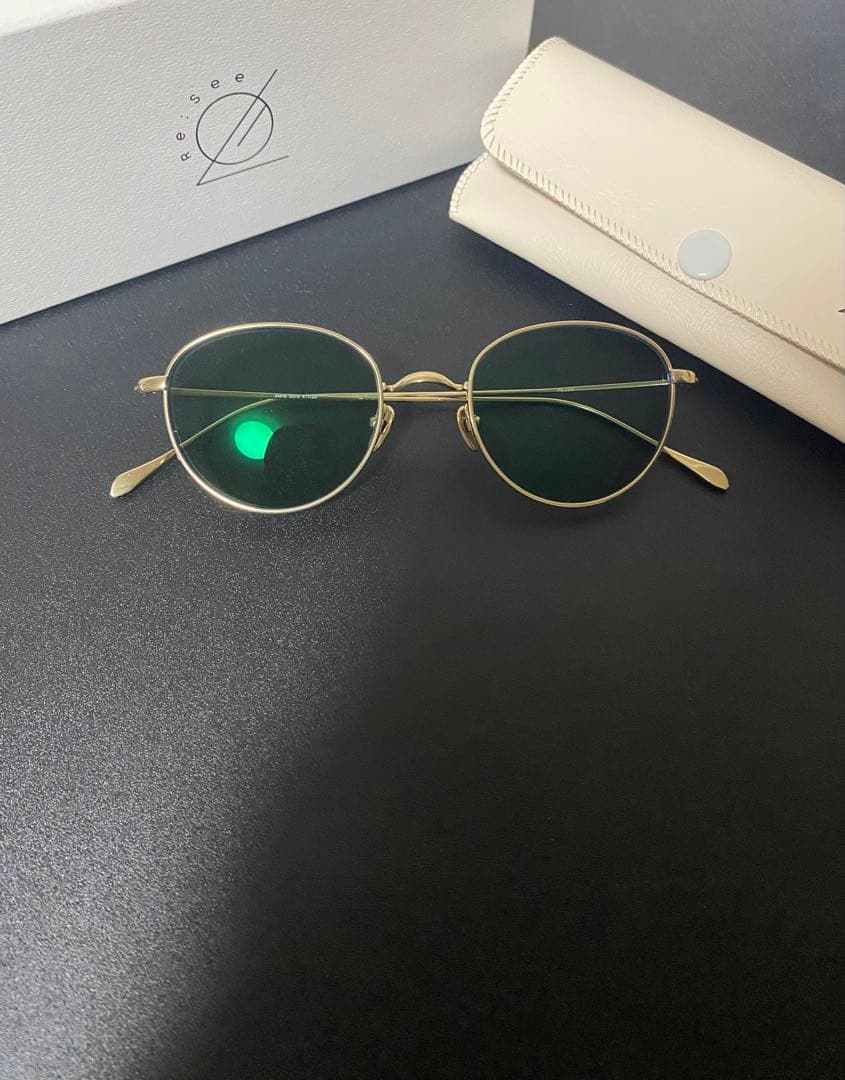 Re:see サングラス　store/gold 横浜流星着用