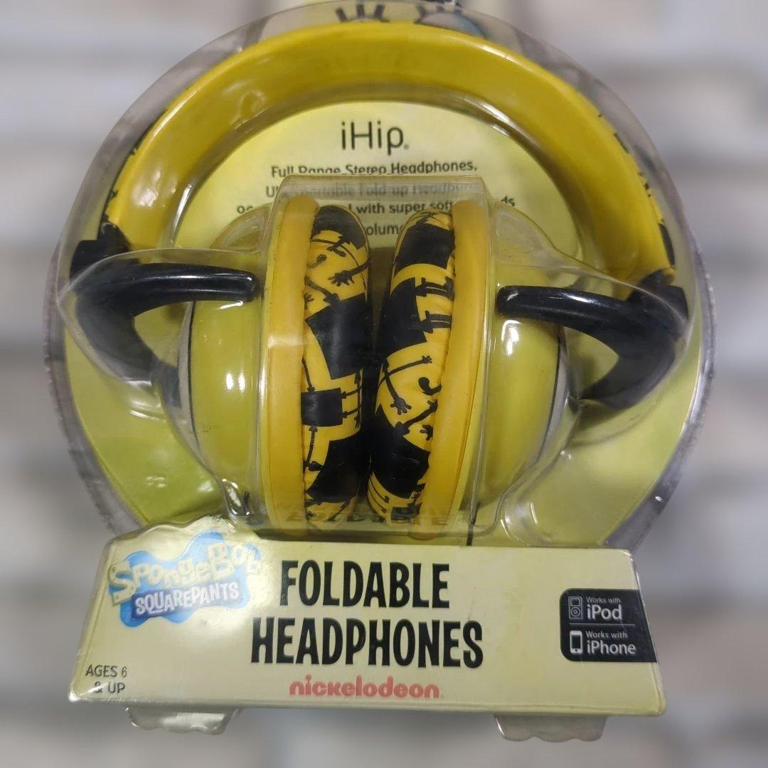 【未開封】iHip スポンジボブ 折りたたみヘッドフォン