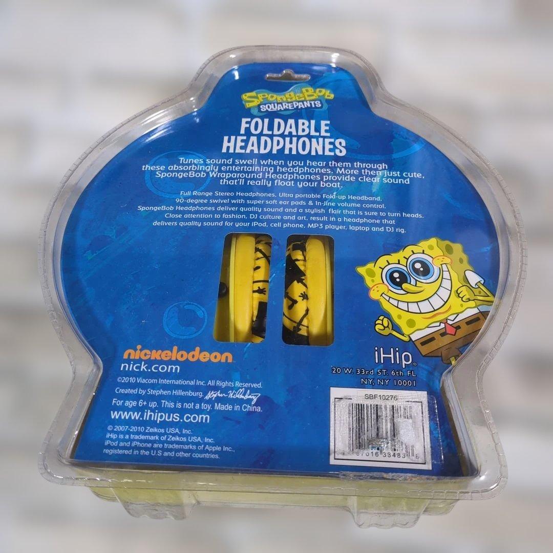 【未開封】iHip スポンジボブ 折りたたみヘッドフォン