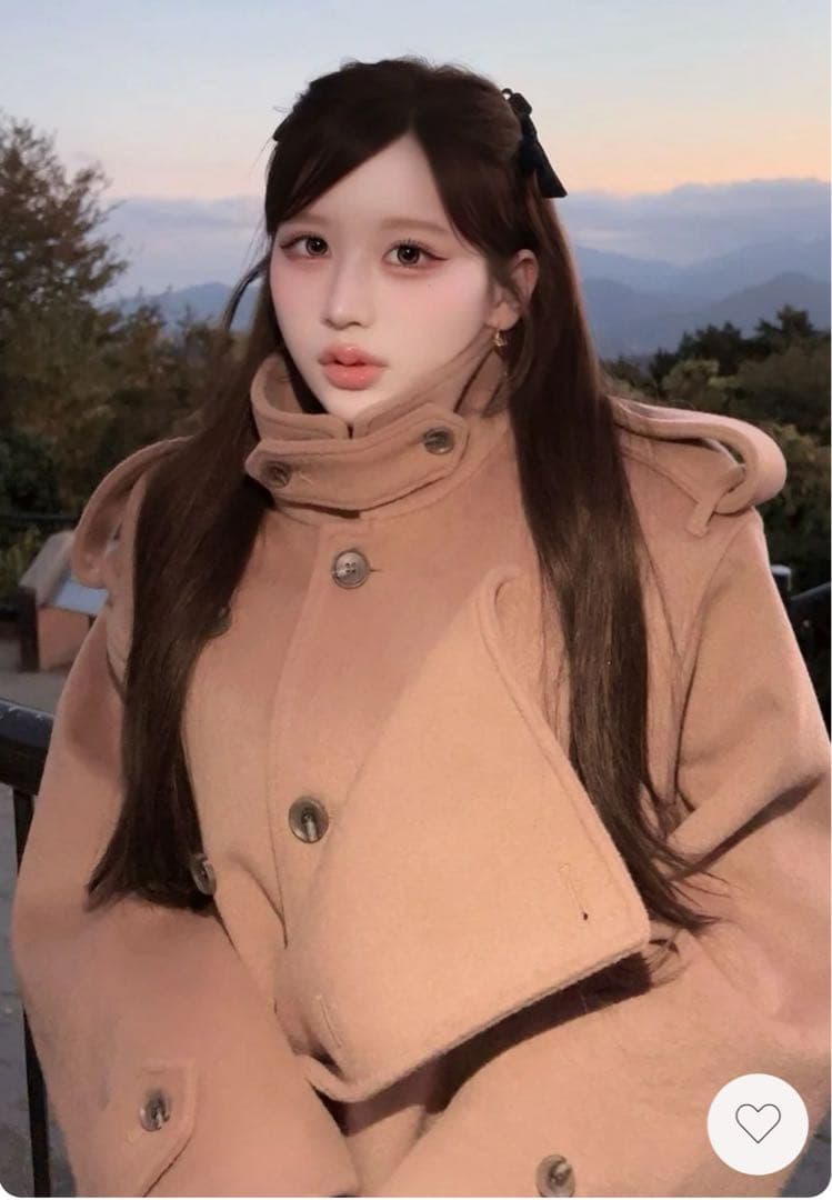 完全未開封ダーリッチ大人気ドロップショルダージャケットコートキャメルフリーL