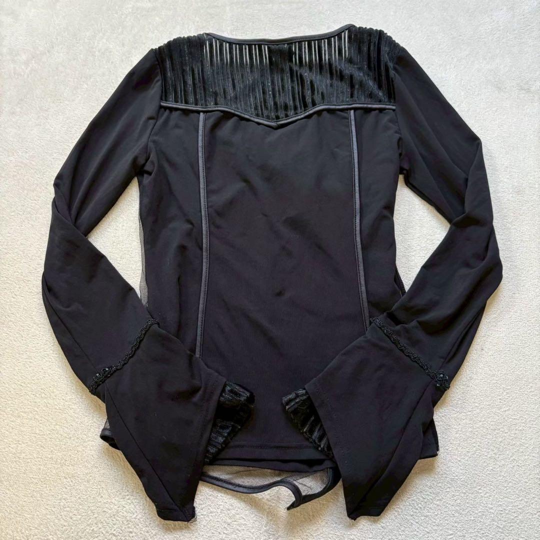 OZZ ONESTE オッズオン 長袖トップス レースアップ チャイナ 和柄 花