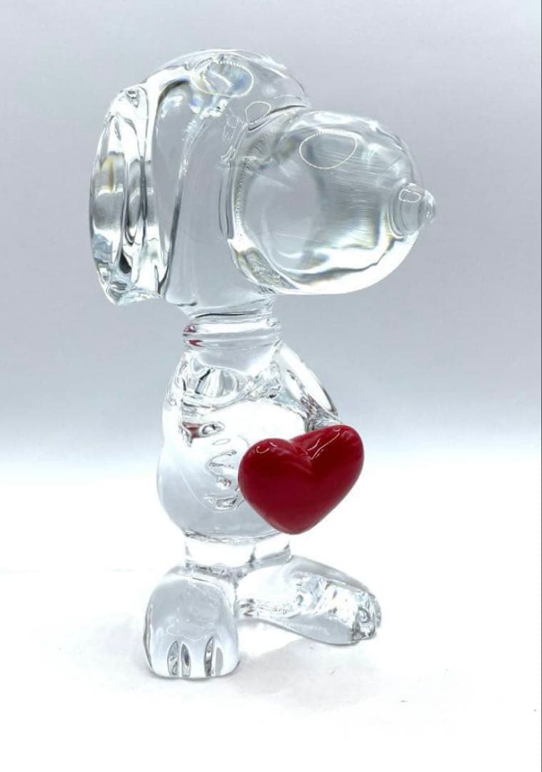 ☆バカラ☆スヌーピー☆クリスタル☆ハート☆美品☆