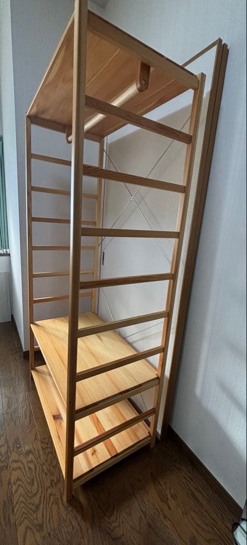 【てさん】無印良品　パイン材ユニットシェルフ　ワードローブ