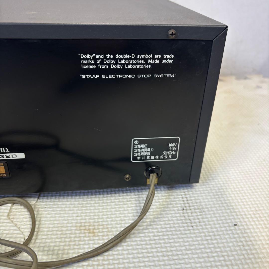 アカイ　CS-732D カセットデッキ　通電のみ