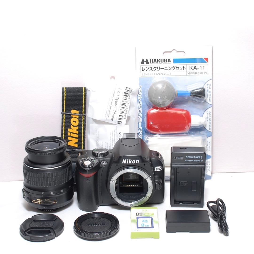 ✨初心者様向け✨Nikon D60✨ シングルレンズ✨ 簡単操作✨スマホ転送✨