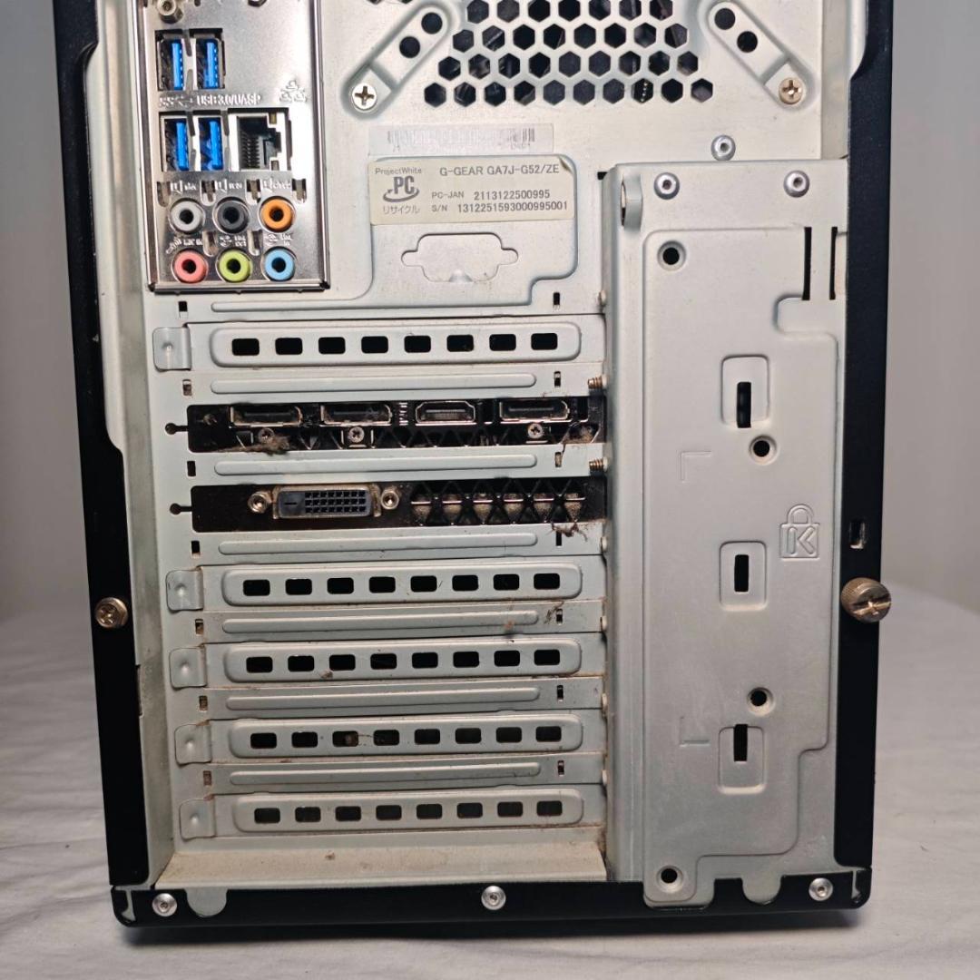 ゲーミングPC/i7/500GB/GTX1060/Office/G-GEAR