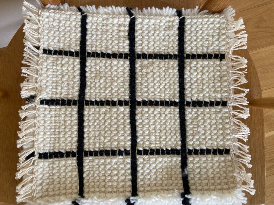 ノッティング織り　椅子敷