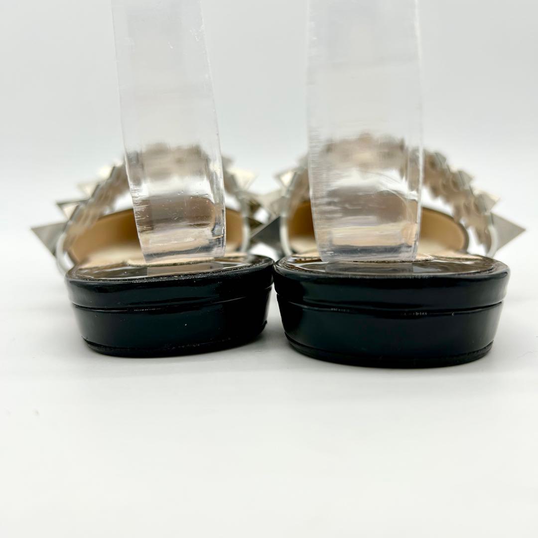 【未使用級】クリスチャンルブタン ミュール Planet Choc 黒 スタッズ