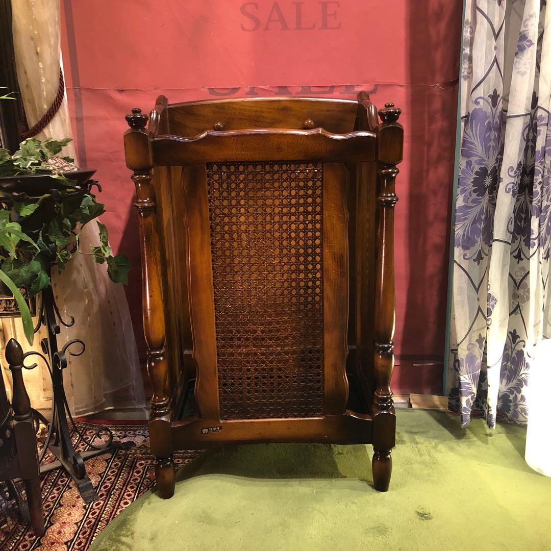 カリモク　ヴィンテージ コロニアル レインラック　傘立て