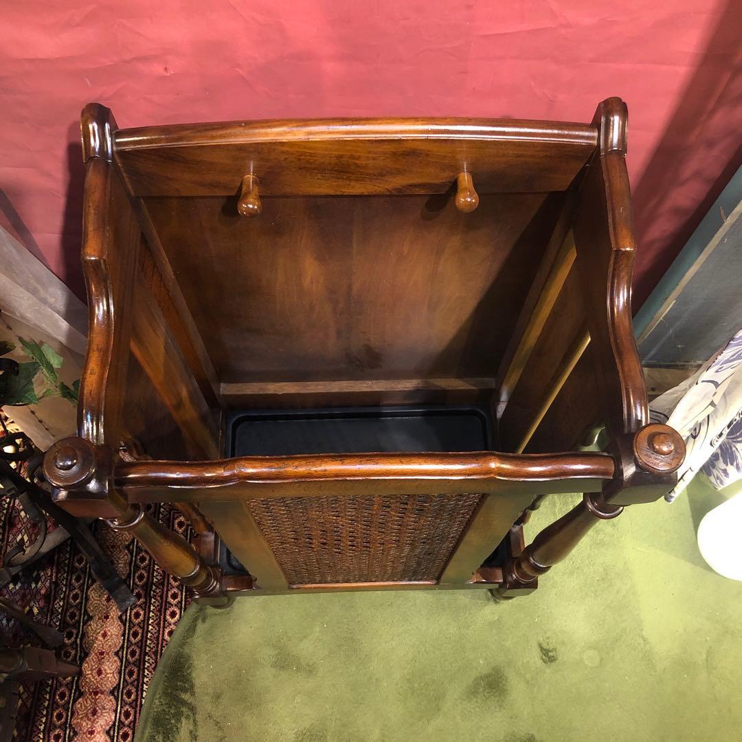 カリモク　ヴィンテージ コロニアル レインラック　傘立て