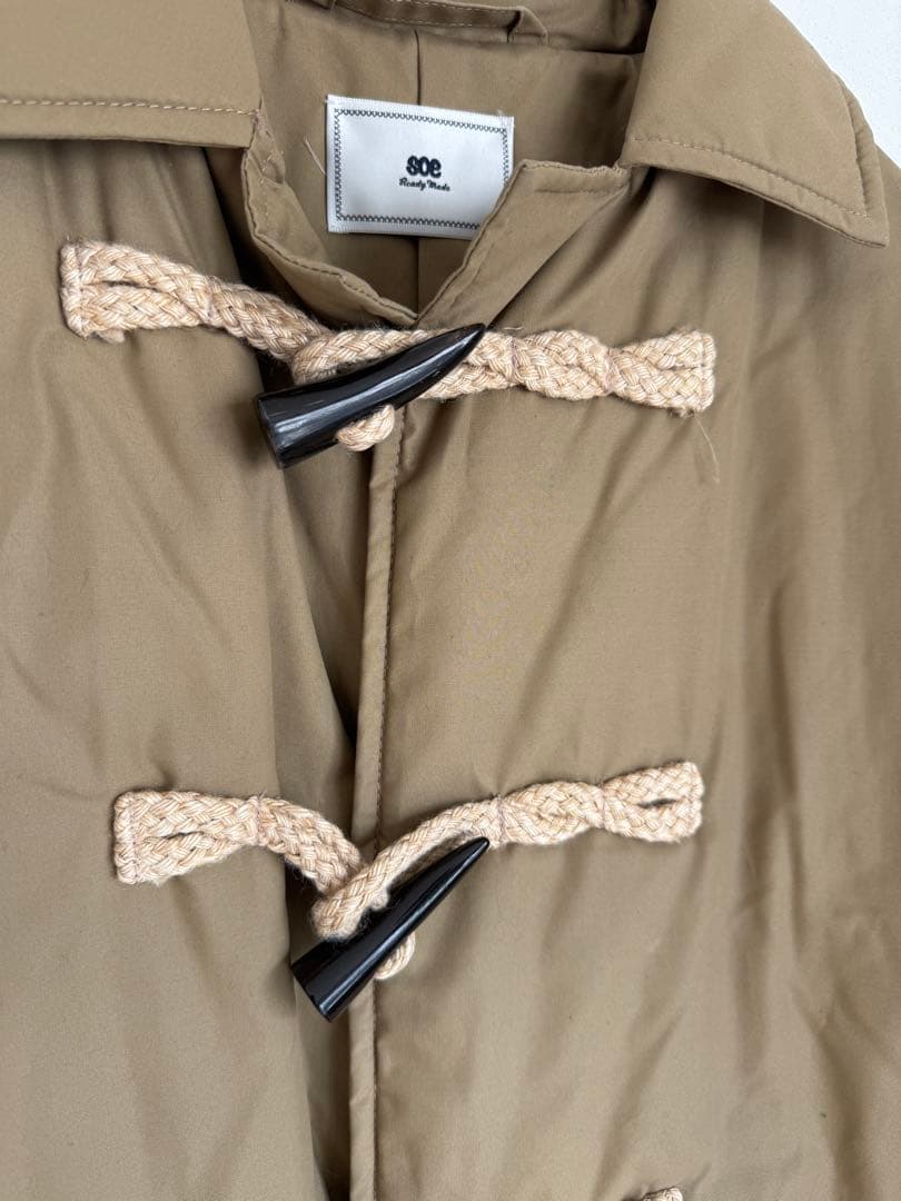 soe ダッフルコート ベージュ 15-16AW 定価70,000円