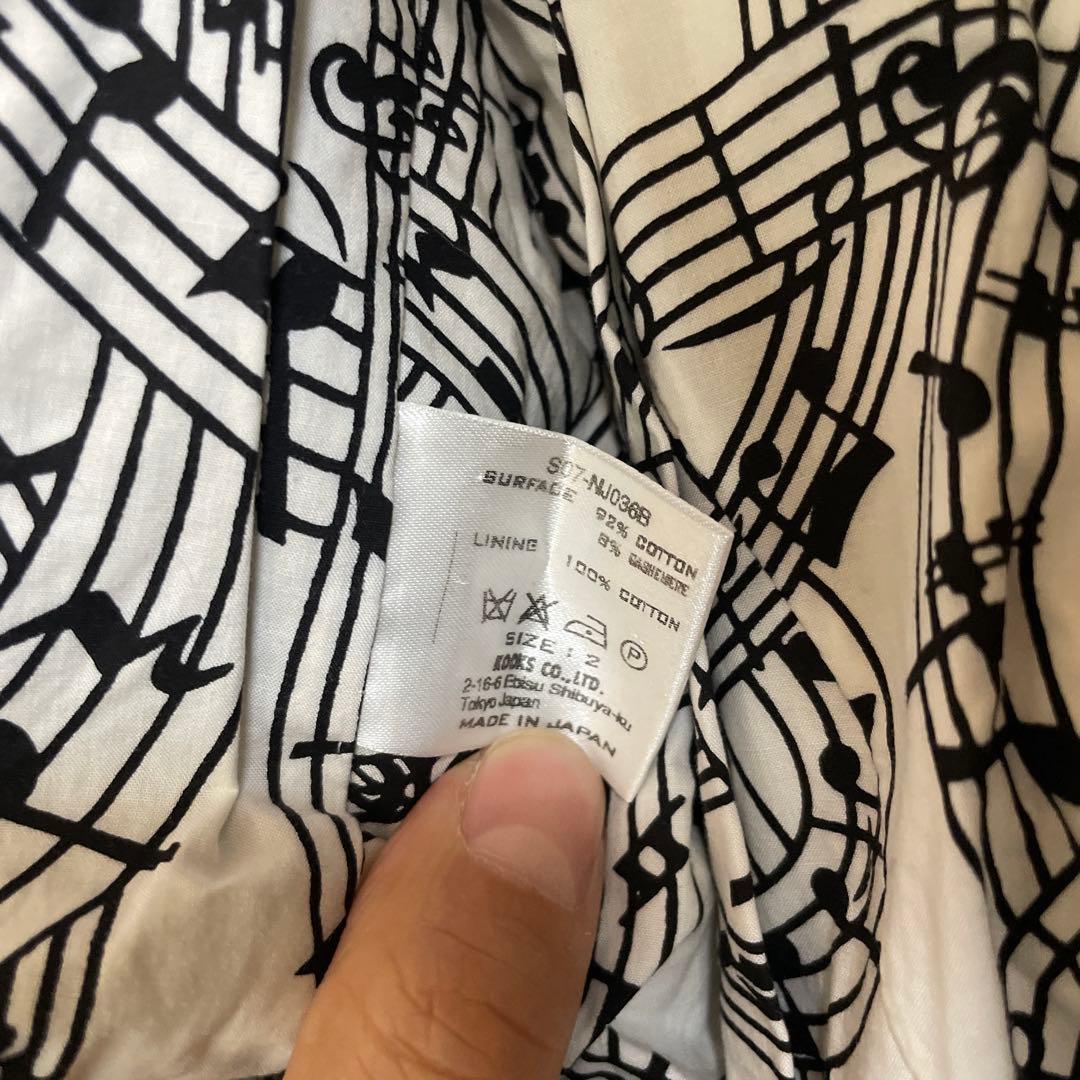 00s Number Nine ボタン テーラーベスト 音符 ナンバーナイン